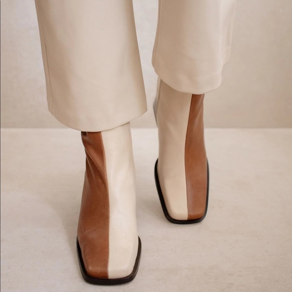 Alohas South Bicolor Boots camel and beige - Picture 3 of 4